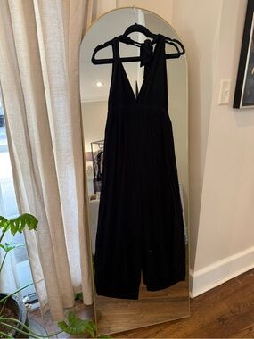 wild fable Black Sleeveless V-Neck Jumpsuit